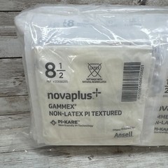Novaplus Gammex Non-Latex PI Textured Surgical Glove 29 PAIR Size 8.5 See Dates