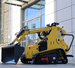 USA FREE SHIP B&S Engine Mini Skid Steer Track Loader Crawler With 2 Attachment