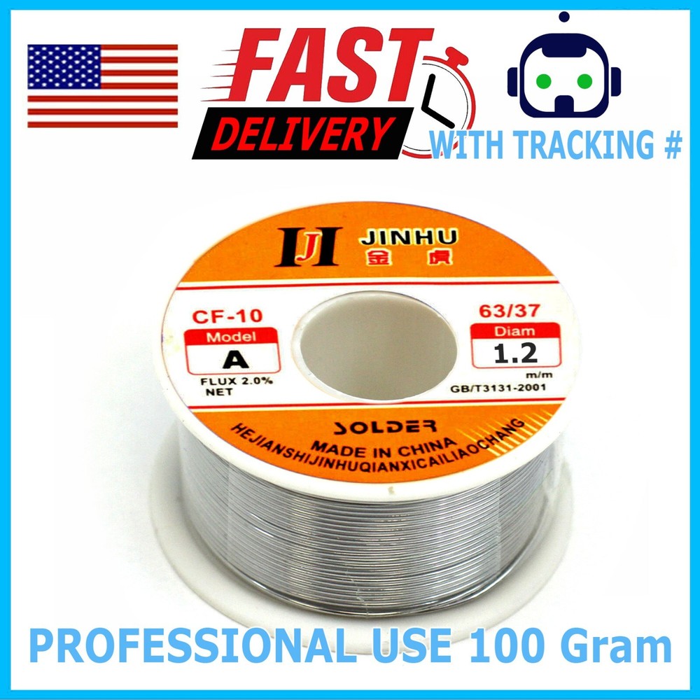100 Gram 63-37 Tin Line Rosin Core Solder Wire Soldering Sn60 Flux 1.2mm