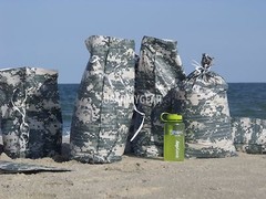 Sandbags Sand Bags Flood Erosion Barrier Hurricane Prep Army Military ACU Camo