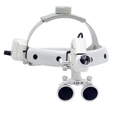Dental 3.5X-R Surgical Binocular Loupes Headband Magnifier With 5W LED Headlight
