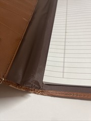 Rawlings Dodgers Leather Portfolio Notepad With Dodger Logo On Paper 🍀