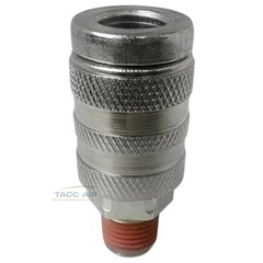 4 PC Industrial M style Air Compressor Quick Connect Coupler 1/4″ NPT Male Steel