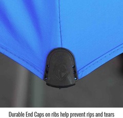 UB200 Core Flame-Resistant Industrial Umbrella, Blue 87.5 inches
