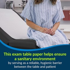 Medical Exam Table Paper White 21x125ft 12 Rolls Hygiene Barrier