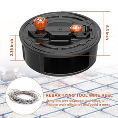 Tie Wire Reel Lightweight Aluminum Quick Lock Ambidextrous Rewind Knob 12-18
