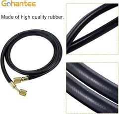 R410A AC Refrigerant Charging Hose 59″ 1/4″ SAE Female Flare 800PSI