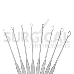 8 Pcs Thomas Uterine Curettes Set 11″ OB/Gynecology Instruments German Grade