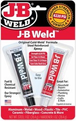 J-B Weld 8265S Original Cold Weld Steel Reinforced Epoxy Metal Repair Glue 2 oz