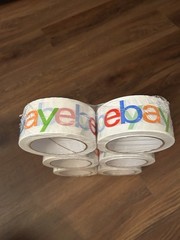 NEW eBay Color Logo Shipping Tape 2” 75 Yds 6 Pack Sealed