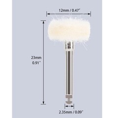 Dental Polishing Brush Wheels Goat Hair/Felt/Cotton Contra Angle RA Latch Type