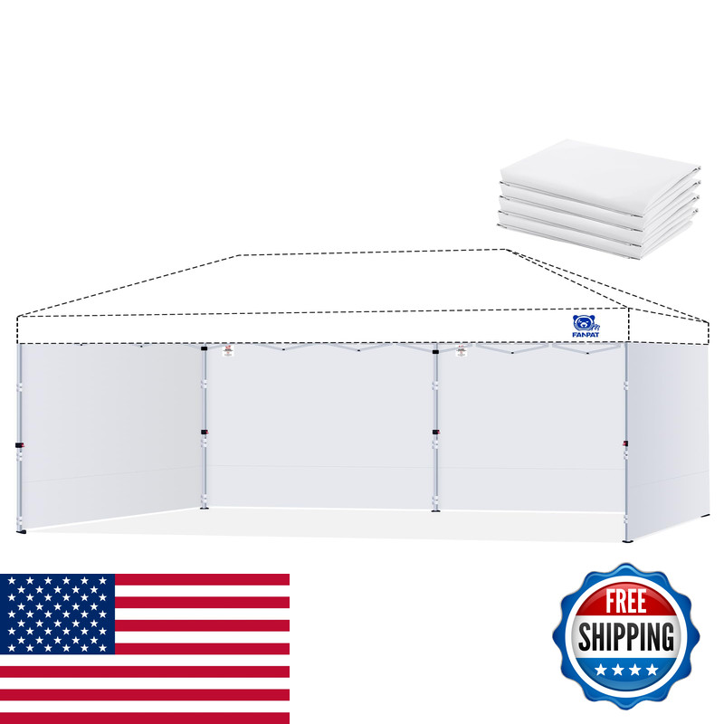 Fanpat 10X20Ft Canopy Sidewalls Fit 10X20Ft Pop Up Tent Waterproof 99 Uv