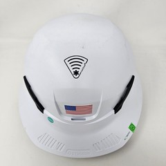 STUDSON SHK-1 Type II Full Brim Non-Vented Safety Helmet White, Third Party Logo