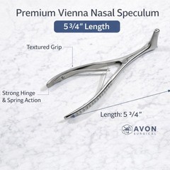 3 Pack Nasal Speculum Small + Medium + Large – ENT Examination Instrument