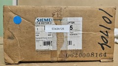 SIEMENS ED63A125 CIRCUIT BREAKER 125 Amp 3 Pole Not in Orginal Box