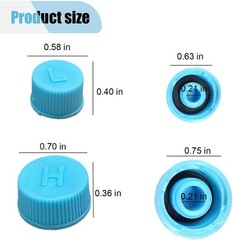 Luxury Leakproof A/C Valve Core Caps – R134a System, 2PCS for Passenger Cars