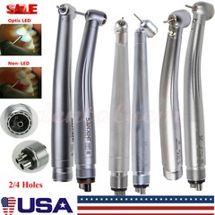NSK Style Dental High Speed Handpiece LED E-generator 45 Degree 2/4Hole /No LED