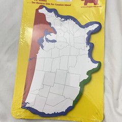 USA United States Of America Map Shape Vintage Notepad Shapes Etc 50 Sheets