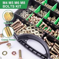 Complete 907pc Grade 8.8 Alloy Steel Bolt Set – Organized Tool Box Included