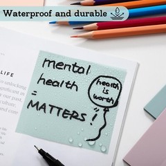 [1000 Sheets] Transparent Sticky Notes, 3×3 inch Pastel Color Clear Sticky No…