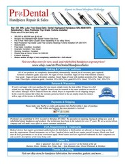 Star 430 SWL Lube Free Glass-Optic Dental Highspeed Handpiece – ProDental