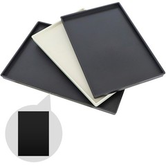 Pack of 2 ABS Plastic Sheet, Black Plastic Sheet 8″ x 12″ x 1/8″ Thick (3mm)