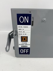 Square D I-Line PQ3603G 30 AMP 600V 3PH Fusible Busway Plug 3W, With ground, 30A