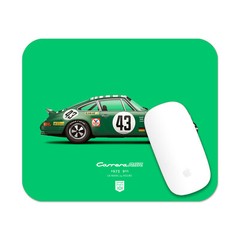 1973 Porsche 911 Carrera RSR (Le Mans 24 Hours) illustration Mouse Pad