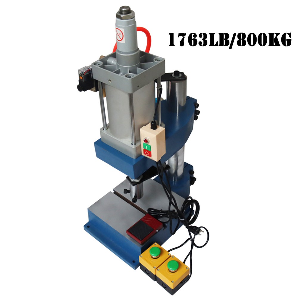 1763Lb/800kg Pneumatic Punch Machine w/2Control Button Vertical Type 0.4-0.7Mpa