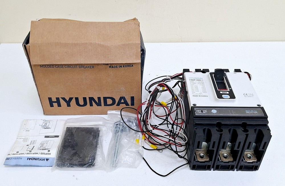 Hyundai HGP100X Molded Case Circuit Breaker 50A 3P