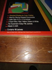 Globe Weis Colored File Folders Letter 9.5″ x 11 3/4″ 10-Pack Vintage 1990s NEW!