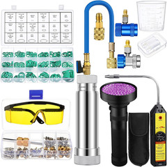 Ac Leak Detector Kit, R1234Yf R134A R410A Ac Oil UV Dye Injector
