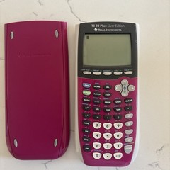 Texas Instruments Pink TI-84 Plus Silver Edition Graphing Calculator Cover,READ