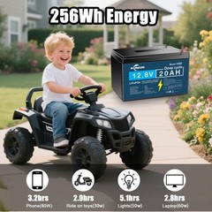 12V 20Ah Lithium Battery LiFePO4 Rechargeable Deep Cycle BMS RV Solar Golf Cart