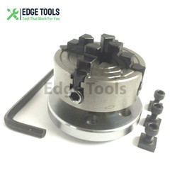 New Tilting Rotary Table 4″(100mm) + 70mm Independent Chuck 4 Jaws EDGE TOOLS