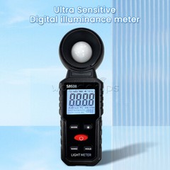 S8608 LCD Light Meter Digital Illuminance Meter Luxmeter Photometer 200000Lux