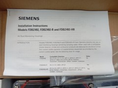 Siemens / Duct Smoke Detector / FDBZ492-HR / S54319-B23-A1