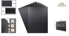 Matte & Textured Black ABS Plastic Sheets 12×16 Inches for Creative Projects