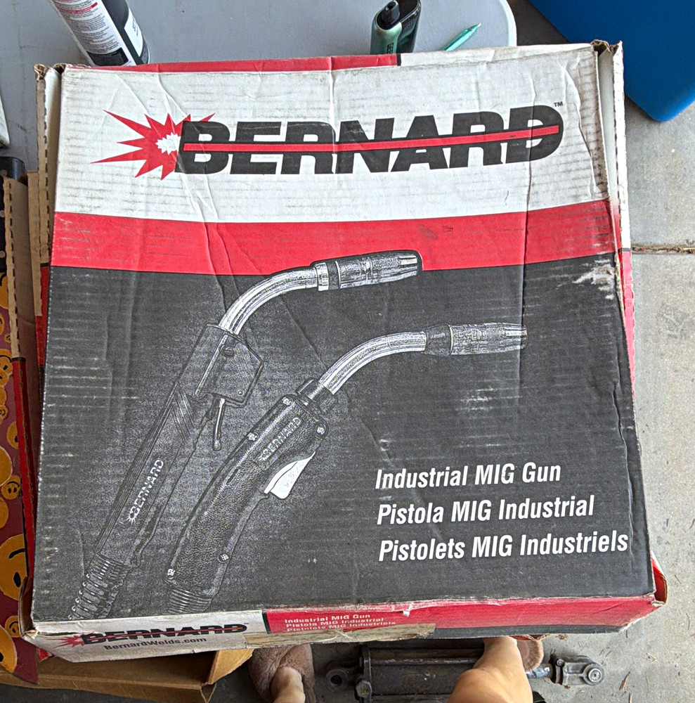 Bernard MIG Welding Gun BTB Assembly Fixed Neck Tube 0° Rotation MPN 1580012