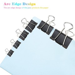 72 Pack Metal Paper Clamps Binder Clips 1 Inch/25mm for Home Office School USA