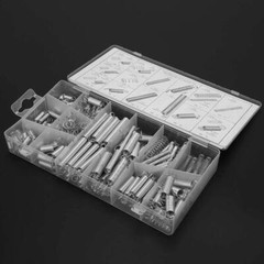 Spring Assortment Set 200pc Zinc Plated Steel Compression & Extension Carburetor