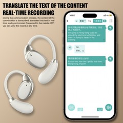 150 Language Translator Earbuds Device Wireless Bluetooth 5.4 Two-Way Translator