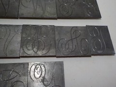 FONT LETTER MONOGRAM SCRIPT NUMBER LETTER PLATES FOR ENGRAVER ENGRAVING #3