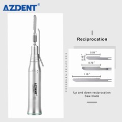 AZ Dental Brushless LED Electric Micro Motor 1:1/1:2 20° Saw Surgical Handpiece