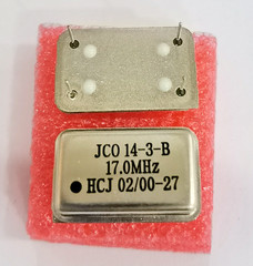 2PCS 17M 17MHZ 17.000MHZ osc active crystal oscillator 5V DIP14 / DIP-14 NEW