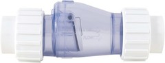 Vertical & Horizontal 2.0 Inch Clear Check Valve – All-Purpose PVC Solution