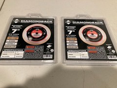 Lot of 2 Diamondback 7″ Continuous Rim Wet Cut Diamond Blades DB-07CR
