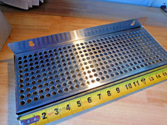 Stainless Steel Drip Tray 16.”x6 Bar Coffee Beverage Drain Tray w Grate