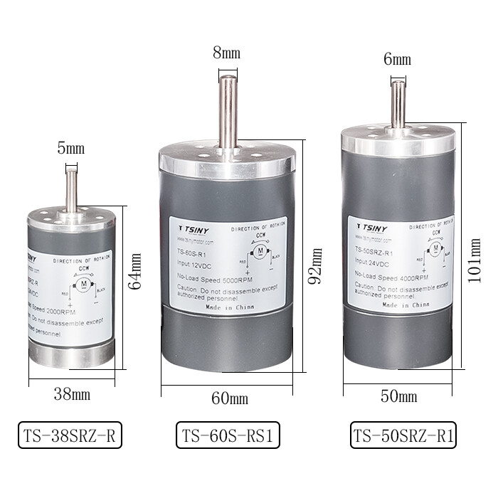 DC 12V 24V DC Motor High Speed Large Torque 2000-5000rpm Shaft 5mm 6mm 8mm