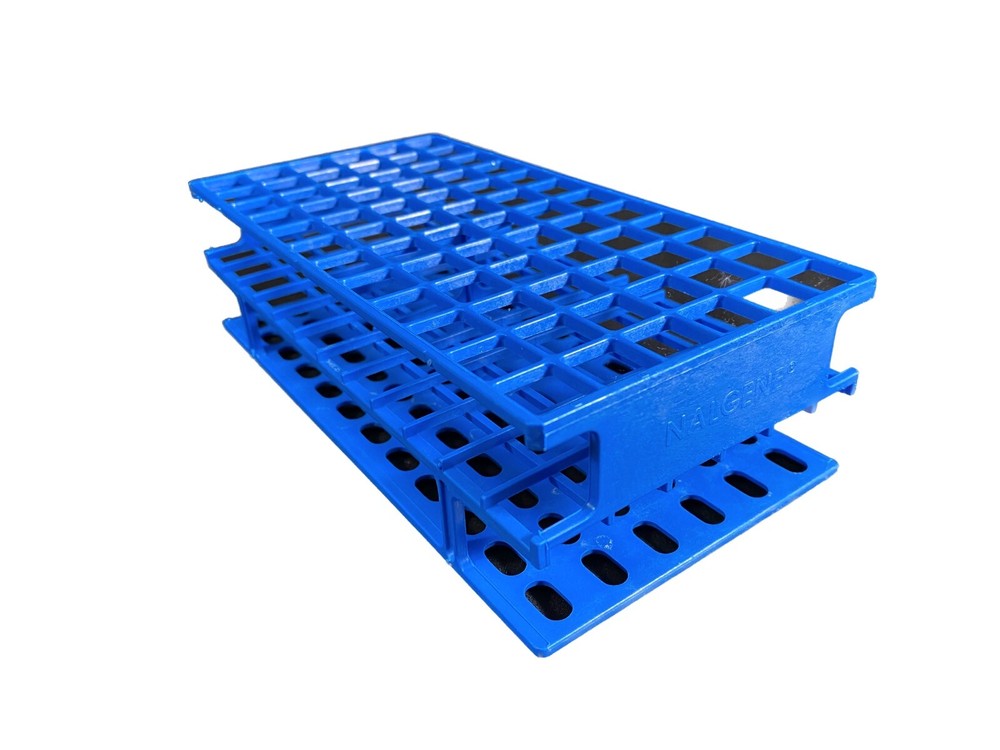 NALGENE Test Tube Rack For 13mm Tubes 6×12 Array Unwire Resmer Blue 5970-0313